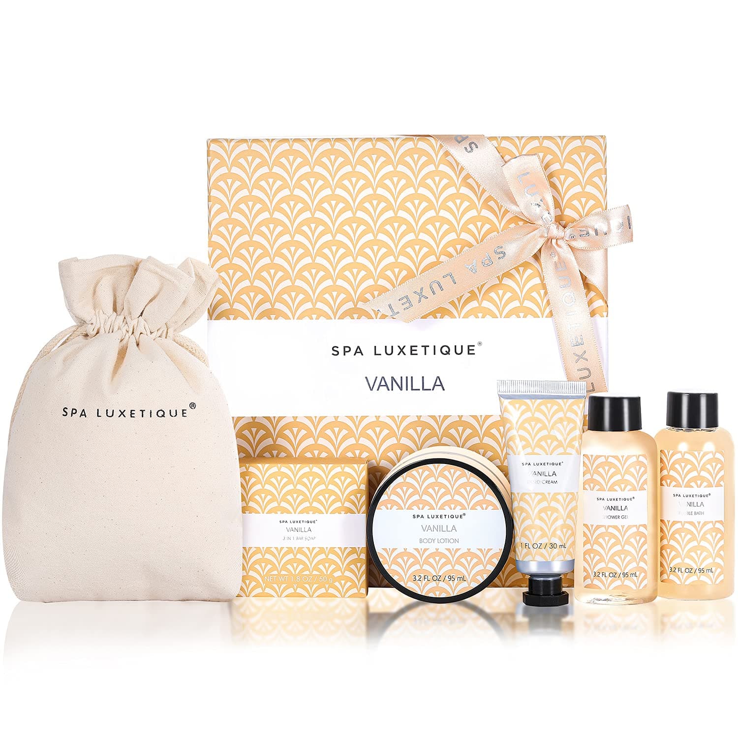 Birthday Gifts for Women Spa Luxetique Gifts for Women 6PCS Gift Set, Skin Care Set Vanilla Gift Basket, Unique Relaxation Spa Gift Basket Set, Gift Set for Mom, Wife, Sister, Best Friend, Coworker on Amazon.ae - Price Tracker