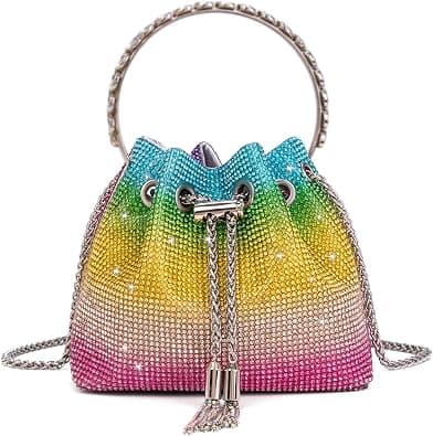 Sweetovo Bling Crystal Rhinestone Purse for Women Sparkly Clutch Handbag Crossbody Bag for Evening Wedding Party Prom on Amazon.ae - Price Tracker