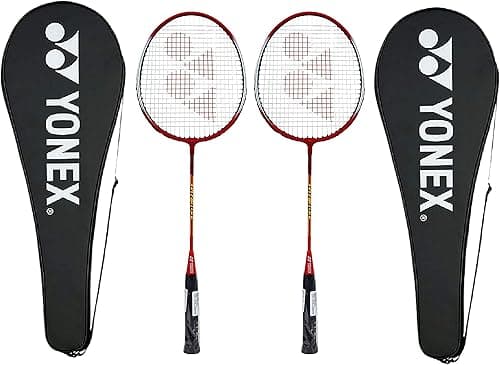 Yonex GR 303 Aluminum Blend Badminton Racquet with Full Cover, Set of 2 (Red) on Amazon.ae - Price Tracker