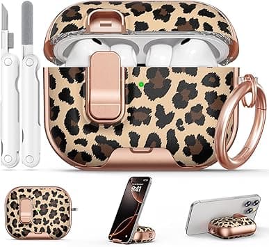 Headphone Case for AirPods Pro 3, with Secure Lock and Phone Stand, Protective Case for 3rd Generation AirPods Pro, includes Keychain and Cleaning Set on Amazon.ae - Price Tracker