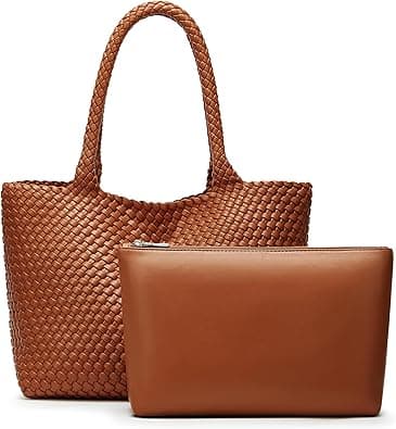 Women Woven Crossbody Bag for Women Vegan leather Satchel Purse on Amazon.ae - Price Tracker