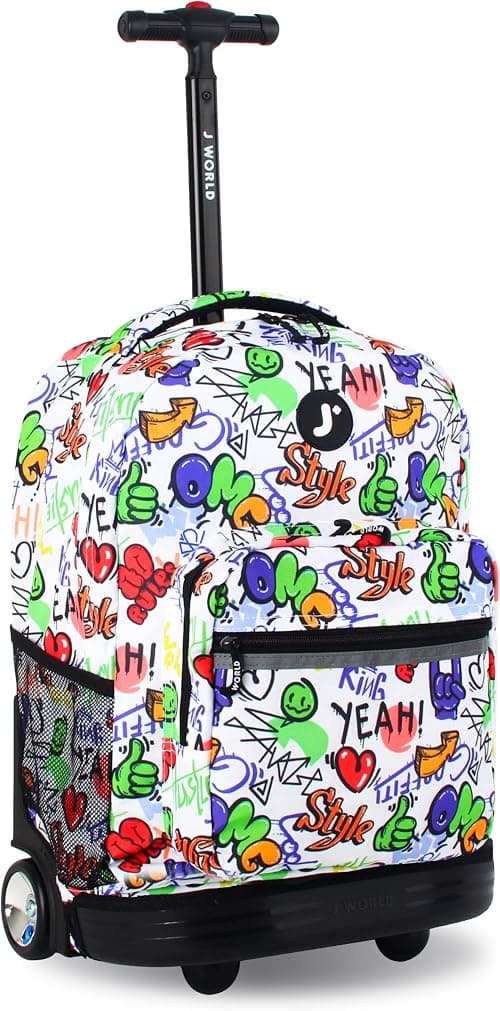 J World New York unisex-adult Sunrise Rolling Backpack on Amazon.ae - Price Tracker