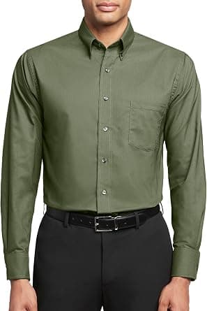 Van Heusen Men's Dress Shirt Regular Fit Oxford Solid - Amazon.sa Price Tracker