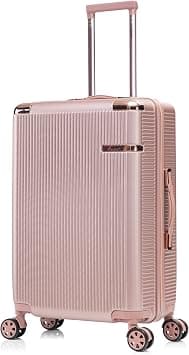 Senator Hard case luggage for Unisex ABS Lightweight 4 Double Wheeled Suitcase with Built-In TSA Type lock A5123 (Checked Luggage 24-Inch, Rose Gold) on Amazon.ae - Price Tracker