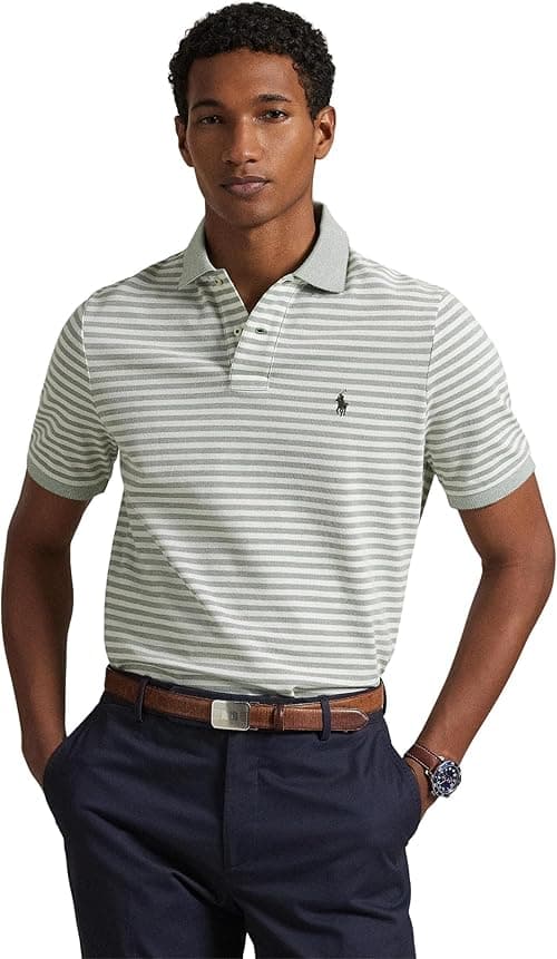 POLO RALPH LAUREN Men's Classic Fit Striped Mesh Polo Shirt on Amazon.ae - Price Tracker