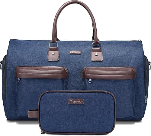 Convertible Garment Bag with Shoulder Strap, Modoker Carry on Garment Duffel Bag for Men Women - 2 in 1 Hanging Suitcase Suit Travel Bags on Amazon.ae - Price Tracker
