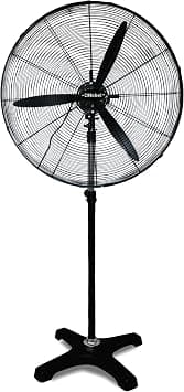 26 Inch Industrial Pedestal Fan High Velocity Heavy Duty Metal Fan, 3 Speed, Aluminum Blades, Adjustable Height – NIF26 (1 Year Warranty) على Amazon.ae - متتبع الأسعار