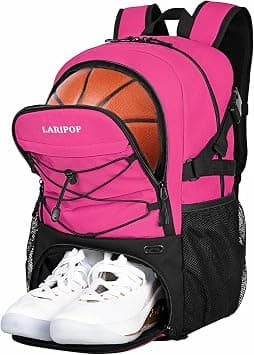 LARIPOP Basketball Bag-Youth Basketball Backpack for Men&Women, Soccer Volleyball Bag with Separate Ball Holder & Shoes Compartment على Amazon.ae - متتبع الأسعار