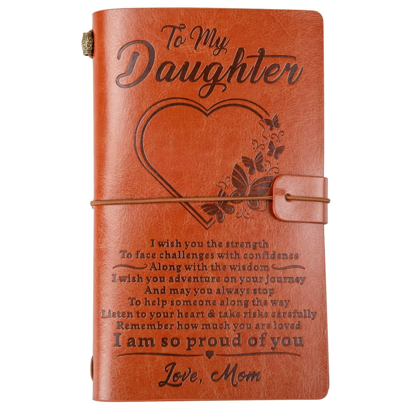 To Our Family Leather Journal from Family, Refillable Journal Notebooks, Travel Diary Anniversary Wedding Birthday Gift (To Daughter Gift from Mom) on Amazon.ae - Price Tracker