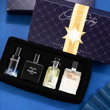 Luxury Perfume Gift Set for Man, 4x30ml, Mini Fragrance Set, Valentine Collection of Woody, Cologne, Citrus & Aromatic Fragrance, Travel Size Eau De Parfum for Husband, Boyfriend, Dating, Birthday on Amazon.ae - Price Tracker
