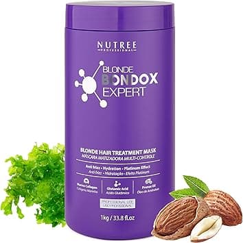 Amazonliss BLONDE BONDOX HAIR TREATMENT 33.8 oz Purple Hair Mask for Blondes | Almond Oil Hair Repair Moisturizer Thermal Mask | Results for up to 1-3 months | Formaldehyde-Free & Cruelty-Free on Amazon.ae - Price Tracker