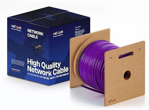 NEXUS CAT6A SFTP Ethernet Cable 305m Full Copper 23AWG LSZH Jacket 10Gbps 500MHz Fluke Test Passed High-Speed LAN Cable for Data Centers Networking (CAT6A SFTP LSZH, Purple, 305 Meter) on Amazon.ae - Price Tracker