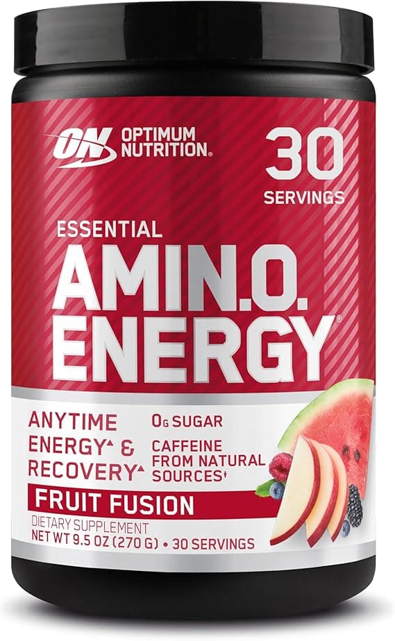 Optimum Nutrition (ON) Amino Energy - Pre Workout With Green Tea, Bcaa, Amino Acids, Keto Friendly, Green Coffee Extract, 0 Grams of Sugar, Anytime Energy Powder - Fruit Fusion, 270 G, 30 Servings on Amazon.ae - Price Tracker