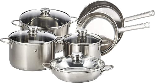 ZWILLING Twin Nova 5pc Cookware set. 3-Ply Base. Scratch-resistant. 18/10 stainless steel body. Oven safe. Dishwasher safe. Set: 3 Stock pot, stew pot, Fry pan. Limited . on Amazon.ae - Price Tracker