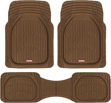 Motor Trend OF-923-BW BROWN FlexTough Contour Liners-Deep Dish Heavy Duty Rubber Floor Mats for Car SUV Truck & Van-All Weather Protection - Amazon.sa Price Tracker