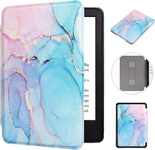Case for Kindle Paperwhite 5th/6th/7th Generation 6" (Fits All 2012, 2013, 2015 and 2016 Versions), Slim PU Leather Cover with Hand Strap & Smart Auto Sleep/Wake, Color Marble on Amazon.ae - Price Tracker