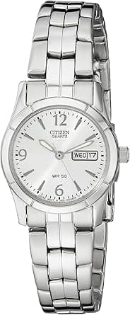 Citizen Quartz Womens Watch, Stainless Steel, Classic, Silver-Tone (Model: EQ0540-57A), Silver-Tone, Movement on Amazon.ae - Price Tracker