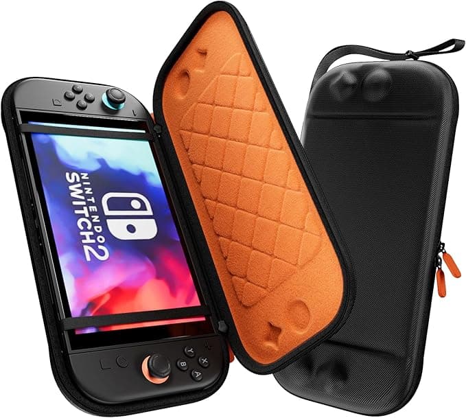 ProCase Ultra Slim Carrying Case for Nintendo Switch 2 2025, Protective Hard Shell Travel Case Organizer Bag -Orange Black on Amazon.ae - Price Tracker