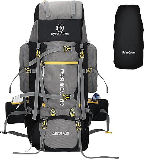 Hyper Adam 80L Travel Backpack for Outdoor Sport Camp Hiking Trekking Bag Camping Rucksack على Amazon.ae - متتبع الأسعار