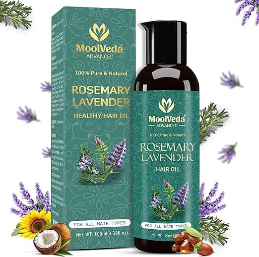 Rosemary Lavender Hair Oil For Healthy Hair, Scalp Nourishment, Hair Growth - 100% Pure & Natural Undiluted Cold Pressed Oil, 100ml on Amazon.ae - Price Tracker