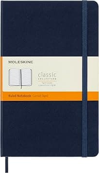 Moleskine - Classic Ruled Paper Notebook - Hard Cover and Elastic Closure Journal - Color Sapphire Blue - Size Large 13 x 21 A5- 240 Pages on Amazon.ae - Price Tracker