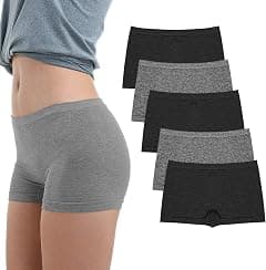 LALESTE Women's Boyshort Underwear Full Coverage Seamless Panties Soft Stretch Boxer Briefs 5 Packs - Amazon.sa Price Tracker
