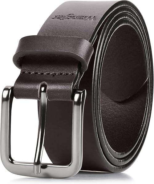 Wrangler Men’s Full Grain Genuine Leather 35mm Thick Casual Belt for Jeans, Pants on Amazon.ae - Price Tracker