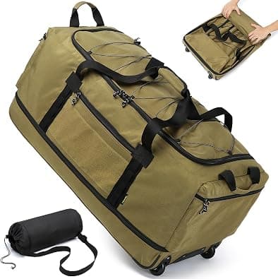 Laripwit Foldable Travel Bag with Wheels Large XXL 130-170L Expandable Weekend Hand Luggage Men Women Roll Bag on Amazon.ae - Price Tracker