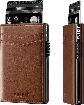 VULKIT Men's Wallet RFID Blocking Slim Minimalist Wallet Holds 9-11 Cards على Amazon.ae - متتبع الأسعار