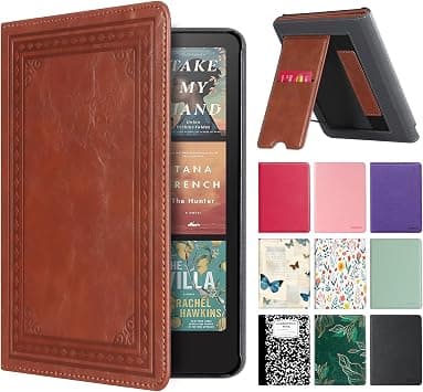 CoBak Stand Case for 7" Kindle Paperwhite 12th Gen 2024 and Kindle Colorsoft with Hand Strap - Compatible with iPhone MagSafe, for Samsung/Belkin/Anker Wireless Charging Pads, Durable, Auto Sleep Wake on Amazon.ae - Price Tracker