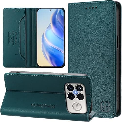 Cover Compatible with Xiaomi Poco F8 Ultra 5G,Compatible with Redmi K90 Pro Max 5G Flip Stand Magnetic Closure Wallet Card Slot Phone Case DeepGreen على Amazon.ae - متتبع الأسعار