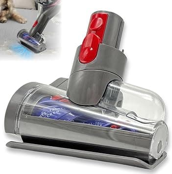 XICEN for Dyson V7 V8 V10 V11 V15 Vacuum Cleaners - Mini Motorized Brush Head - Pet Hair Removal Vacuum Attachment, Mini Hair Screw Tool for Carpeted Stairs, Couch Cushions, Upholstery & Car Carpet - متتبع أسعار Amazon.sa
