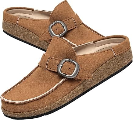 Casual Women's Mules & Clogs Slip-On Memory Foam Cloud Mules for Womens Mens with Non-Slip Sole Comfort Supportive on Amazon.ae - Price Tracker