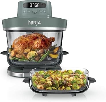 Ninja Crispi Pro 6-in-1 Glass Air Fryer, Glass Container with 6 Quarter and 2.5 Quarter with Storage Lids, Non-Toxic, Meal Preparation, Microwave, Freezer and على Amazon.ae - متتبع الأسعار