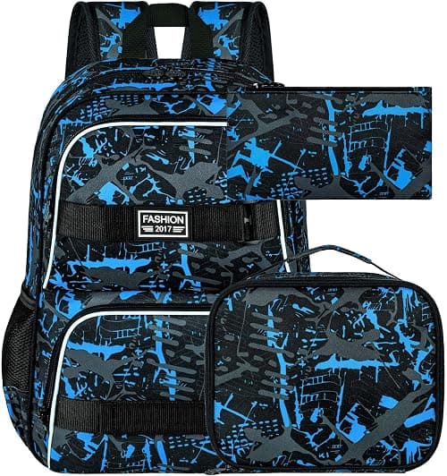 Laptop Backpack, 16 Inch School Bookbag and Lunch Bag Set, Water Resistant Backpacks for Teens Girls Women Students on Amazon.ae - Price Tracker