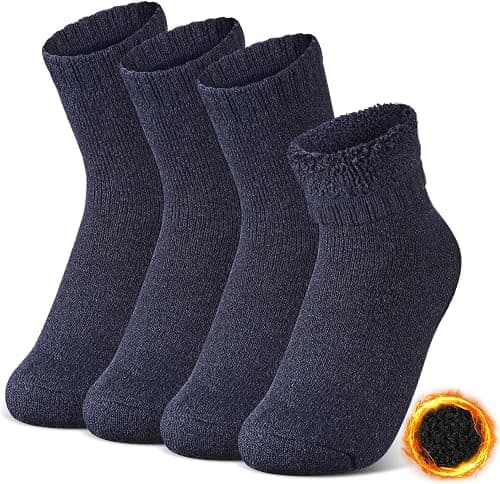 Sintege 2 Pairs Winter Thermal Socks Winter Socks Fuzzy Socks Heated Thick Socks for Men Women Thick Snow Sock Winter Ski Thick Boot Insulated Socks for Winter Ski Hiking on Amazon - Best Deal Finder