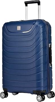 Eminent Suitcase Hard Shell Luggage Lightweight Polypropylene Quiet Double Wheels TSA Lock B0011 (Checked Luggage 24-Inch, Dark Blue) on Amazon.ae - Price Tracker