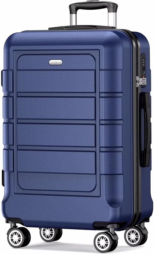 SHOWKOO Suitcase Hard Shell Expandable Durable PC+ABS Lightweight Travel Luggage High Capacity with Double Spinner Wheels and TSA Lock on Amazon.ae - Price Tracker