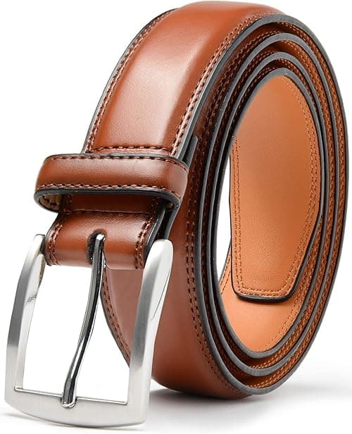 Belts For Men - Men's Dress Belt - Hand Made 100% Cow Leather Belt For Men on Amazon.ae - Price Tracker