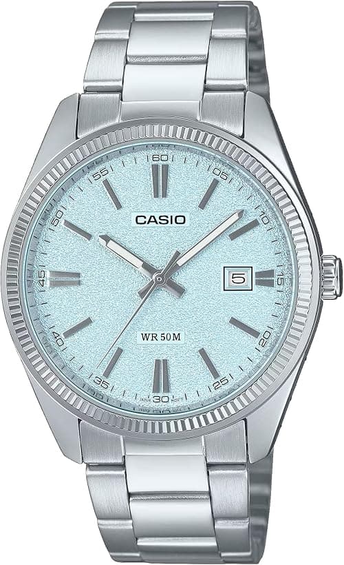 CASIO CELESTIA CLASSIC Men's Quartz Movement Watch, Analog Display and Stainless Steel Strap - MTP-1302DA-2A2VDF, Silver on Amazon - Best Deal Finder