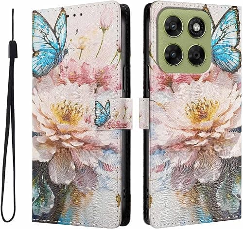 UPLAI Wallet Flip Case for Motorola Moto G77 5G, Premium PU Leather Pattern Cover with Kickstand, Card Slots Shockproof Magnetic Wireless Charging Women, Iris on Amazon.ae - Price Tracker