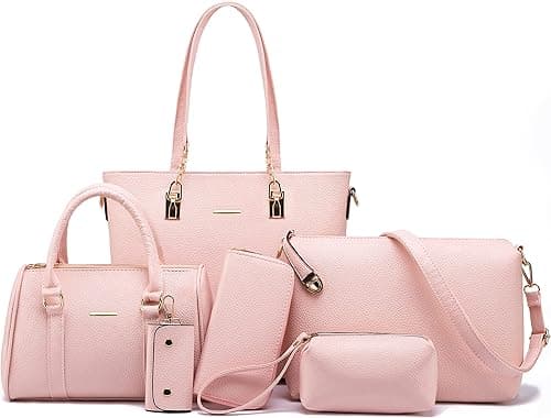 2E-youth womens Purses and Handbags Set tote handbag satchel shoulder bag purse on Amazon.ae - Price Tracker