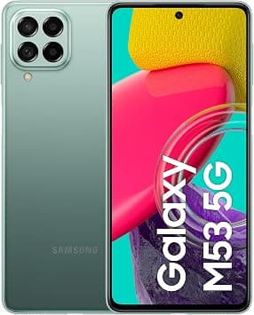 Samsung Galaxy M53 Dual-SIM 128GB ROM + 6GB RAM (GSM only | No CDMA) Factory Unlocked 5G Smartphone (Khaki Green) - International Version على Amazon.ae - متتبع الأسعار