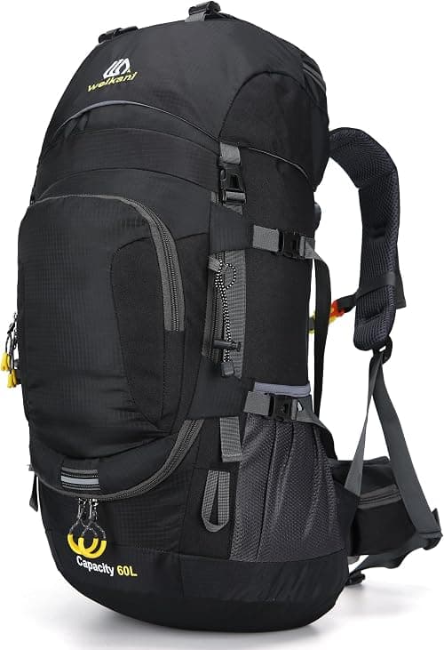 60L Hiking Backpack with Rain Cover Waterproof Lightweight Outdoor Travel Backpack Large Rucksack for Men Women High-Capacity Daypack for Hiking Trekking Camping Sport on Amazon.ae - Price Tracker
