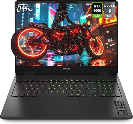 HP (Upgraded) OMEN Gaming Laptop, AMD Ryzen 9-8940HX, 32 GB DDR5 RAM, 1 TB PCIe SSD, 16" 2K (1920x1200) 144Hz Display, Nvidia G-Force RTX 5060, Backlit Keyboard, W11 Home, Shadow Black on Amazon.ae - Price Tracker