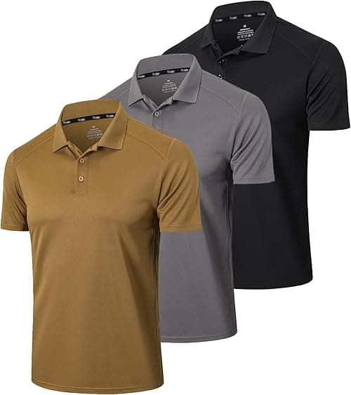 3er Pack Polo Shirts for Men Quick-Dry Men's T-shirts Moisture Wicking Comfortable Golfshirt Tops,Tees on Amazon.ae - Price Tracker