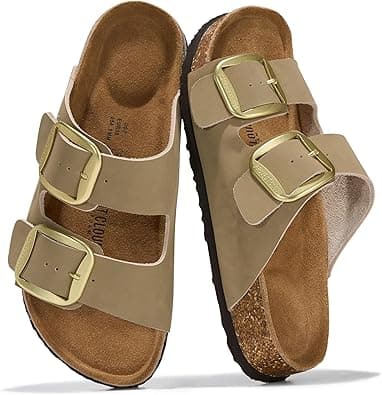 Project Cloud Genuine Leather Flat Sandals Comfortable Beach Essentials Womens Sandals Memory Foam Vacation Essentials Slides for Women Footwear (Santorini) on Amazon.ae - Price Tracker