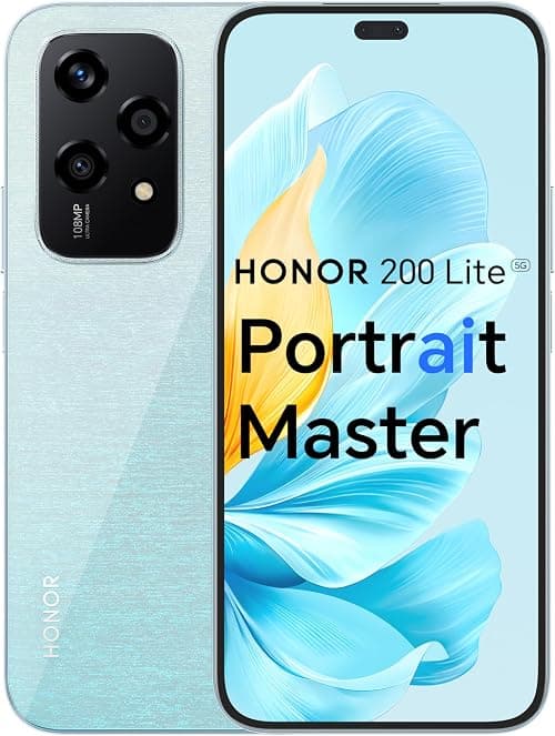 HONOR 200 Lite, 5G Dual SIM, 8GB RAM + 256GB ROM, 6,7” Anti-Drop AMOLED Display, 108MP Triple Rear Camera, Starry Blue - UAE Version, 1 Year Official Warranty on Amazon.ae - Price Tracker