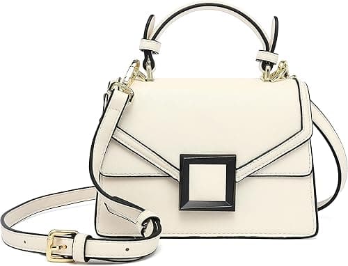 Scarleton Mini Top Handle Satchel Handbag for Women, Vegan Leather 3 Compartment Crossbody Bag, Shoulder Purse, H2077 on Amazon.ae - Price Tracker