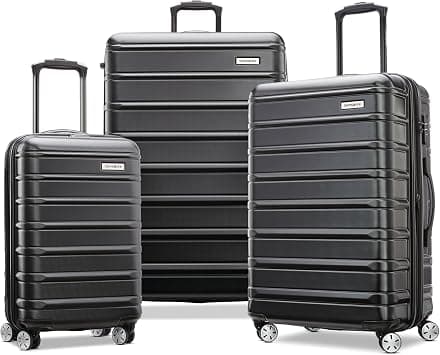 Samsonite Omni 2 Hardside Expandable Luggage with Spinners, Midnight Black, 3-Piece Set (CO/MED/LG) on Amazon.sa - Price Tracker